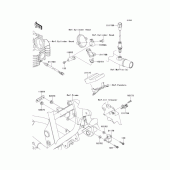 Схема вузла: Fuel injection для Kawasaki BJ250 Estrella
