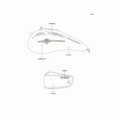 Схема вузла: Decals(green)(b1) для Kawasaki VN1600 VN1600 Mean Streak