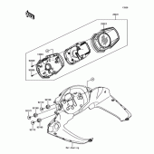 Схема вузла: Приладова панель Kawasaki ZX1000 Ninja 1000 ABS