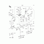 Схема вузла: Передній гальмівний циліндр для Kawasaki ZG1000 Concours