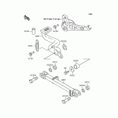Схема вузла: Лапка гальма для Kawasaki ZR750 Zephyr