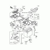 Схема вузла: Електроустаткування для Kawasaki ZR400 ZRX-II