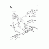 Схема вузла: Кріплення двигуна для Kawasaki VN1600 VN1600 Classic