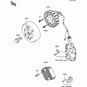 Схема вузла: Генератор для Kawasaki ZX600 GPX600R