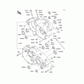 Схема вузла: Картер двигуна для Kawasaki KX100