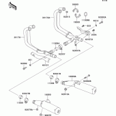 Схема узла: Выхлопная система (s) для Kawasaki ZG1000 Concours