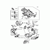 Схема вузла: Провід та електричні компоненти для Kawasaki ZR1200 ZRX1200 DAEG