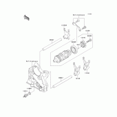 Схема вузла: Gear change drum/shift fork(s) для Kawasaki ZR750 Z750 ABS