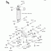Схема узла: Подвеска для Kawasaki ZX600 Ninja ZX-6R