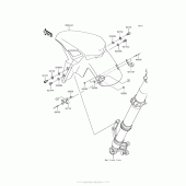 Схема вузла: Front Fender(S) для Kawasaki ZR900 Z900