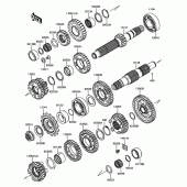 Схема вузла: Трансмісія для Kawasaki EX650 Ninja 650 ABS