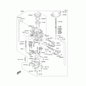 Схема вузла: Carburetor(1/4)(ca) для Kawasaki KLX400 KLX400R