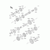 Схема узла: Трансмиссия для Kawasaki ZX1100 Ninja ZX-11