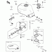 Схема вузла: Паливний бак для Kawasaki ZR750 ZR-7