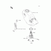 Схема вузла: Паливний насос для Kawasaki KLX125 D-Tracker