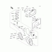 Схема вузла: Taillight(s) для Kawasaki VN800 Vulcan 800 Drifter