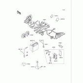 Схема вузла: Електроустаткування для Kawasaki VN750 Vulcan 750