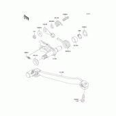 Схема вузла: Перемикач передач для Kawasaki KLX250 KLX250