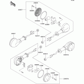 Схема вузла: Поворотники для Kawasaki EL250 Eliminator 252