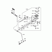 Схема вузла: Головний циліндр зчеплення для Kawasaki ZR1200 ZRX1200 DAEG