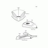 Схема вузла: Decals(Green) для Kawasaki EX300 Ninja 300