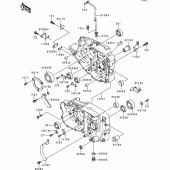 Схема вузла: Картер двигуна для Kawasaki BJ250 Estrella RS