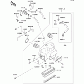 Схема вузла: Air cleaner(1/2) для Kawasaki ZG1000 Concours