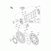 Схема вузла: Переднє гальмо для Kawasaki KLZ1000 Versys 1000