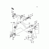 Схема вузла: Вихлопна система для Kawasaki KLX110 KLX110