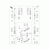 Схема узла: Передняя вилка(a6f) для Kawasaki KLX110 KLX110