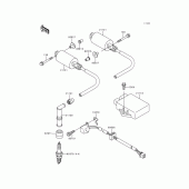 Схема вузла: Система запалювання для Kawasaki EN500 Vulcan 500 LTD
