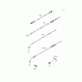 Схема узла: Тросики для Kawasaki KZ1000 Police