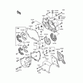 Схема вузла: Кришка двигуна для Kawasaki BN125 Eliminator