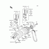 Схема вузла: Колінчастий вал для Kawasaki ZX900 GPZ900R