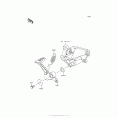 Схема узла: Педаль тормоза/torque Link для Kawasaki EX300 Ninja 300