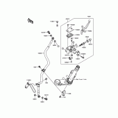 Схема узла: Передний тормозной цилиндр для Kawasaki EX300 Ninja 300