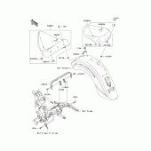 Схема узла: Сиденье (-jkbvnt60aaa014810) для Kawasaki VN1600 VN1600 Classic