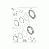 Схема узла: Колеса (Шины) для Kawasaki KL650 KLR650