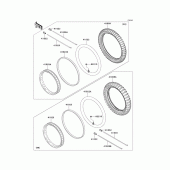 Схема узла: Шины для Kawasaki KLX110 KLX110