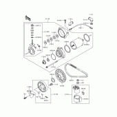 Схема вузла: Starter motor для Kawasaki EX500 GPZ500S