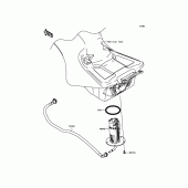 Схема узла: Топливный насос для Kawasaki ZX1400 ZZR1400 ABS