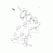 Схема узла: Фара для Kawasaki BJ250 Estrella