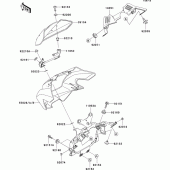 Схема вузла: Cowling(a3h) для Kawasaki ZR1000 Z1000