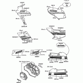 Схема вузла: Decals(1/2)(blue/white)(zx1000-b2) для Kawasaki ZX1000 ZX-10