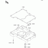 Схема вузла: Breather body/oil pan для Kawasaki ZX750 ZXR750