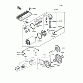 Схема вузла: Starter motor для Kawasaki ZX400 Z400FII