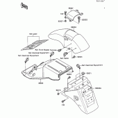 Схема вузла: Крило для Kawasaki ZX600 Ninja 600R