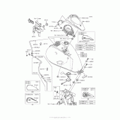 Схема вузла: Паливний бак для Kawasaki VN900 Vulcan 900 Custom