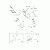 Схема вузла: Нижній обтічник для Kawasaki EX250 Ninja 250