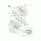 Схема вузла: Картер двигуна для Kawasaki KL250 KL250 Super Sherpa